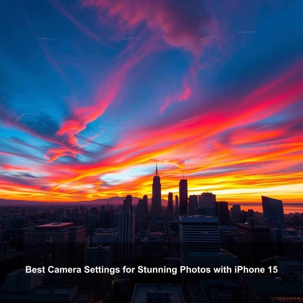 Best Camera Settings for Stunning Photos with iPhone 15